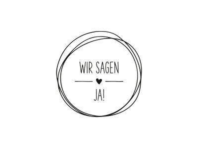 Stempel WIR SAGEN JA | 129